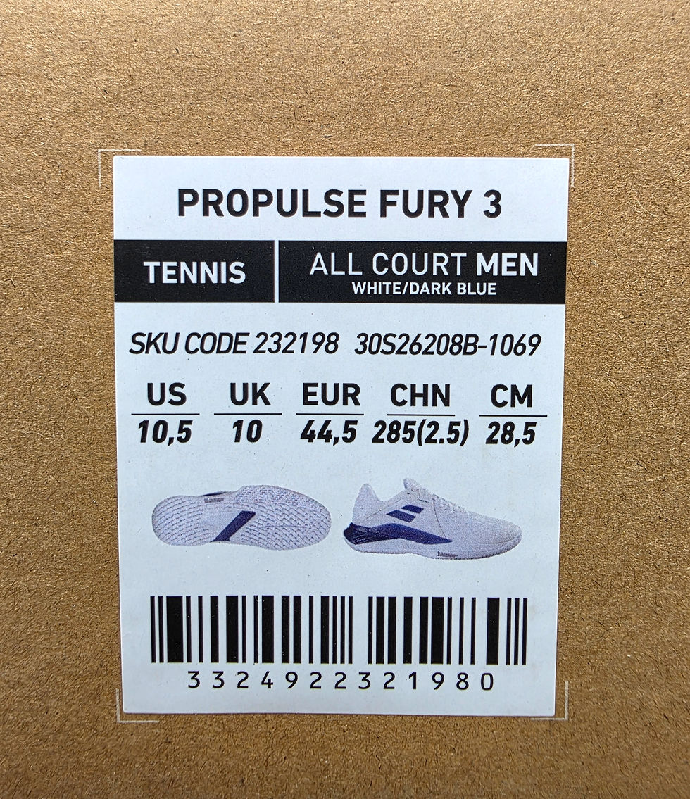 Thumbnail: Babolat Propulse Fury 3 men's shoe 10.5