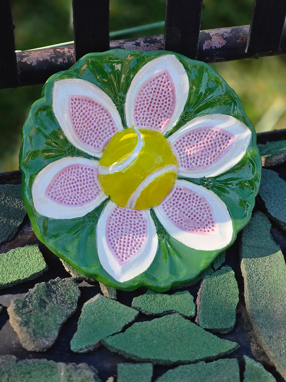 Thumbnail: Tennis Buds — garden art