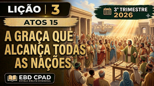 Lição 3 - Atos 15 - A Graça Que Alcança Todas As Nações | EBD CPAD | 3° Trimestre 2026