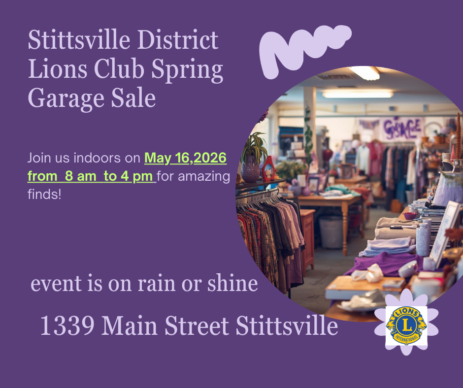 SPRING GARAGE SALE -   Saturday May 16,2026  