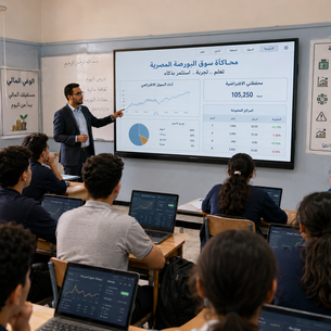 Egypt Lists School Classrooms Secure for New Stock Exchange Simulation and Financial Literacy Program