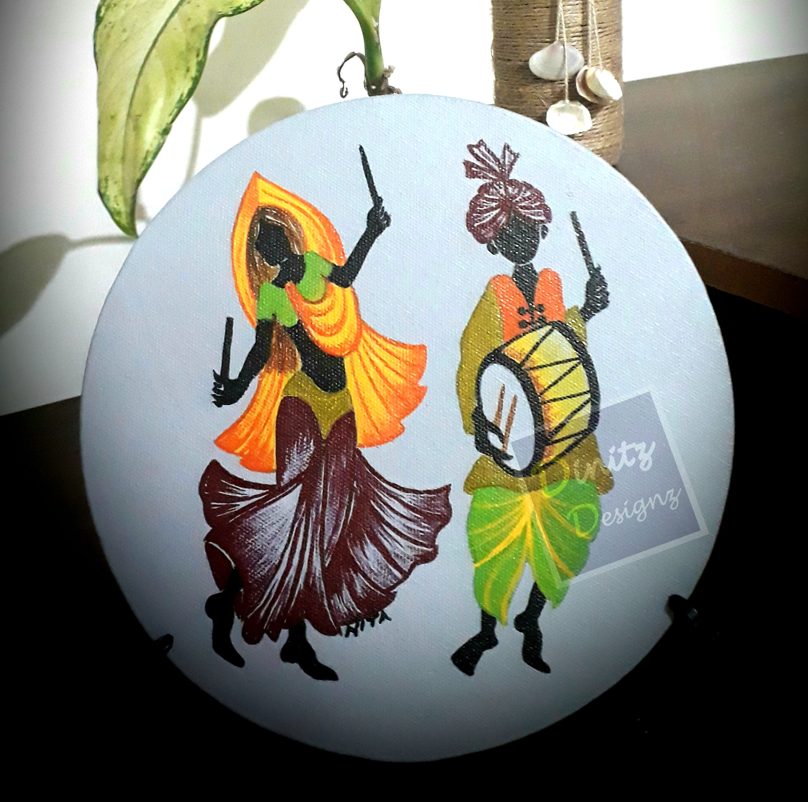 Original Brush Painting / Canvas Board painting / Wall Art / Table Art / Gift