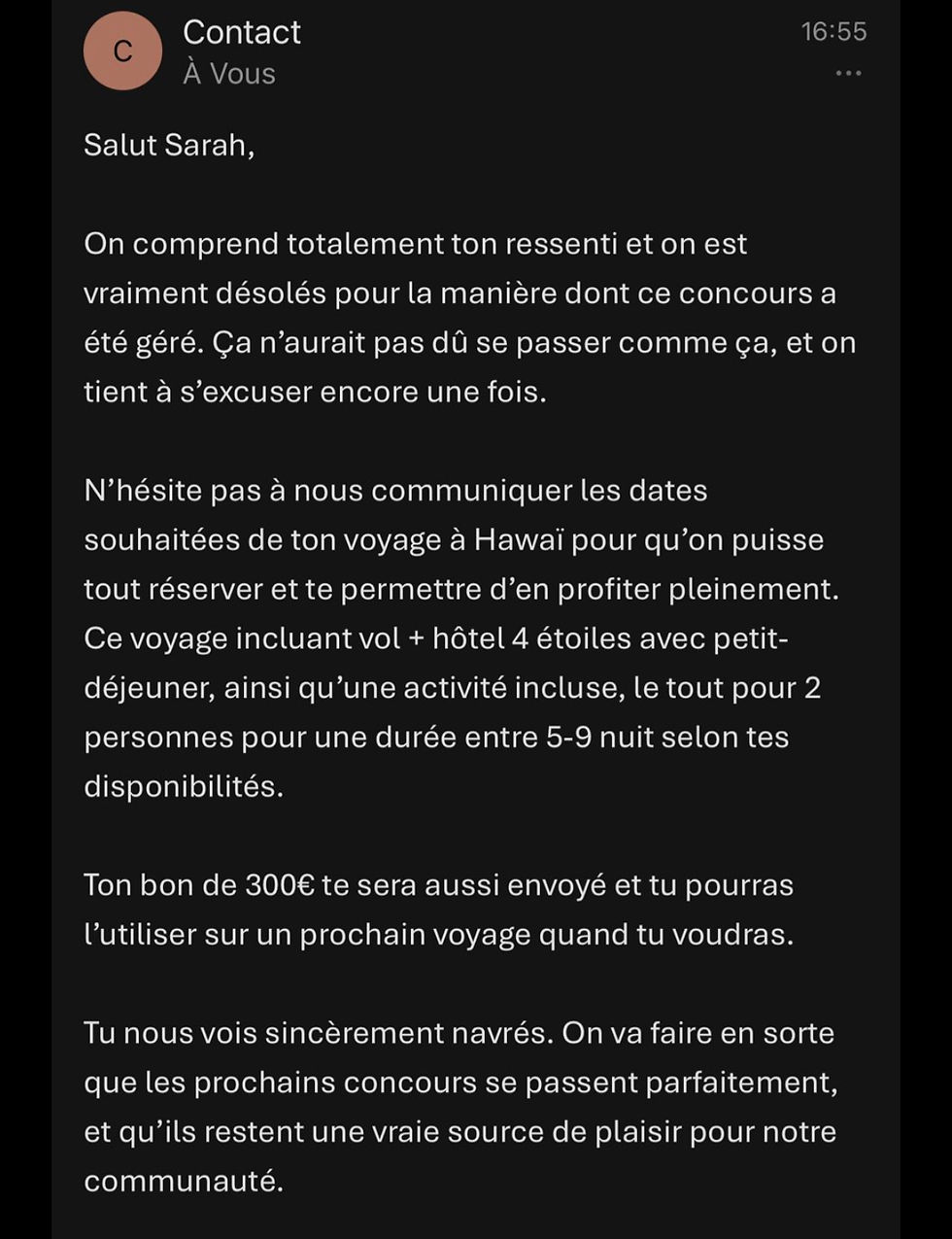 Le concours qui fait polémique: quand les internautes forcent Broke and Abroad à tenir sa promesse. forcent Broke and Abroad à tenir sa promesse.