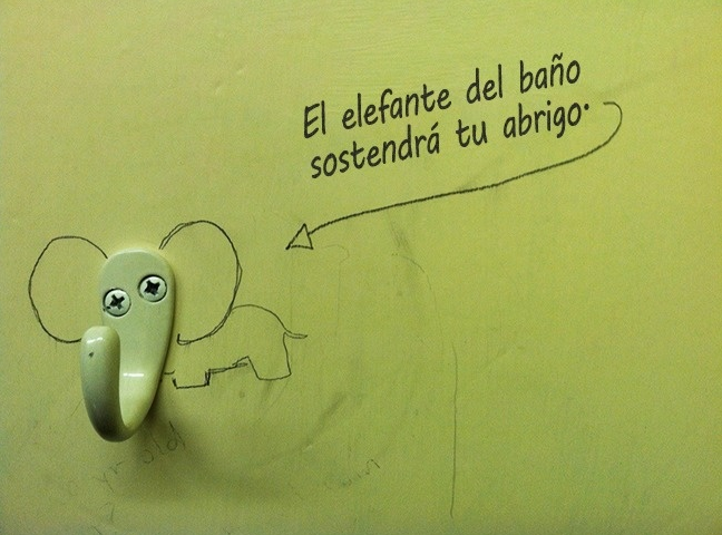 Ataque artístico en los baños