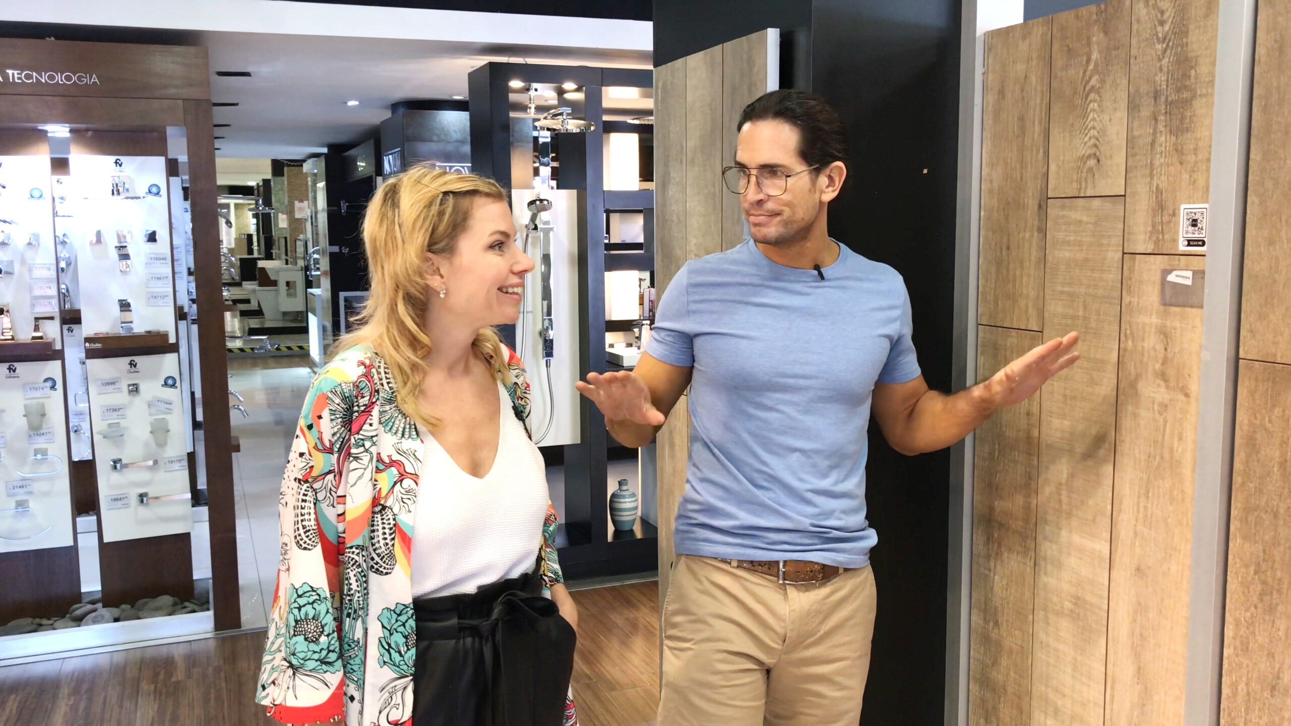 Trinidad Reina y Diego Ramos en cómo elegir un porcelanato