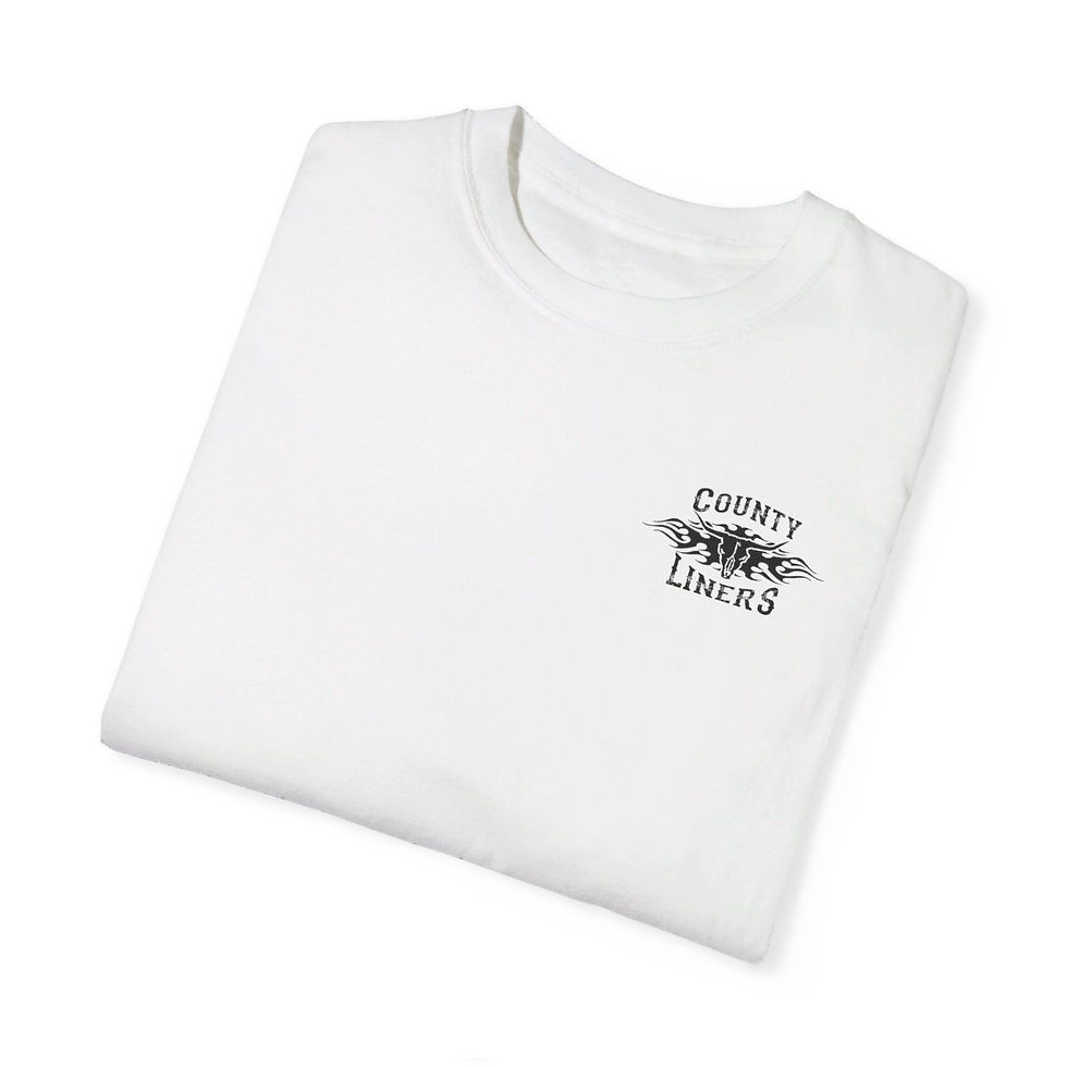 Thumbnail: Unisex Garment-Dyed T-shirt - Small front & Large back logo