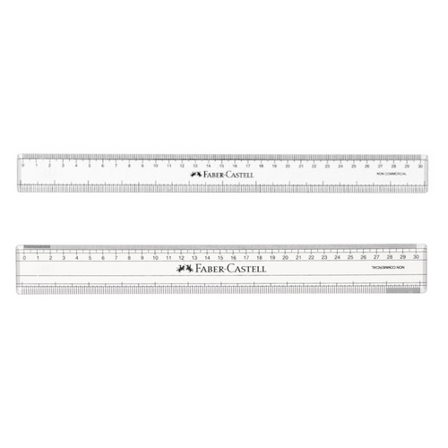 Fair Ruler Faber-Castell Clear Plastic Ruler | BlocksPaperScissors