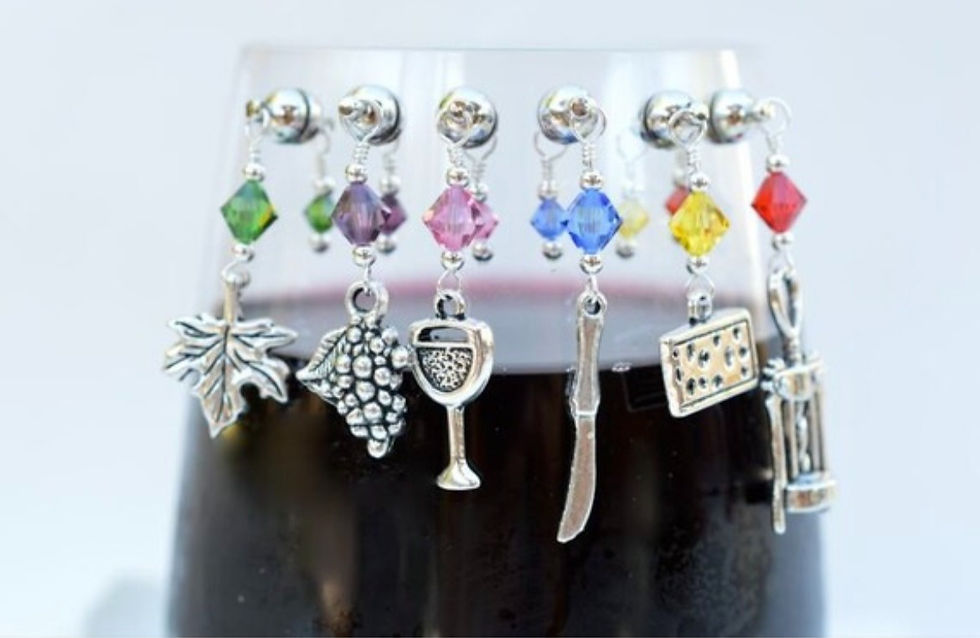 Thumbnail: Wine Lovers Magnetic Wine Charm Set
