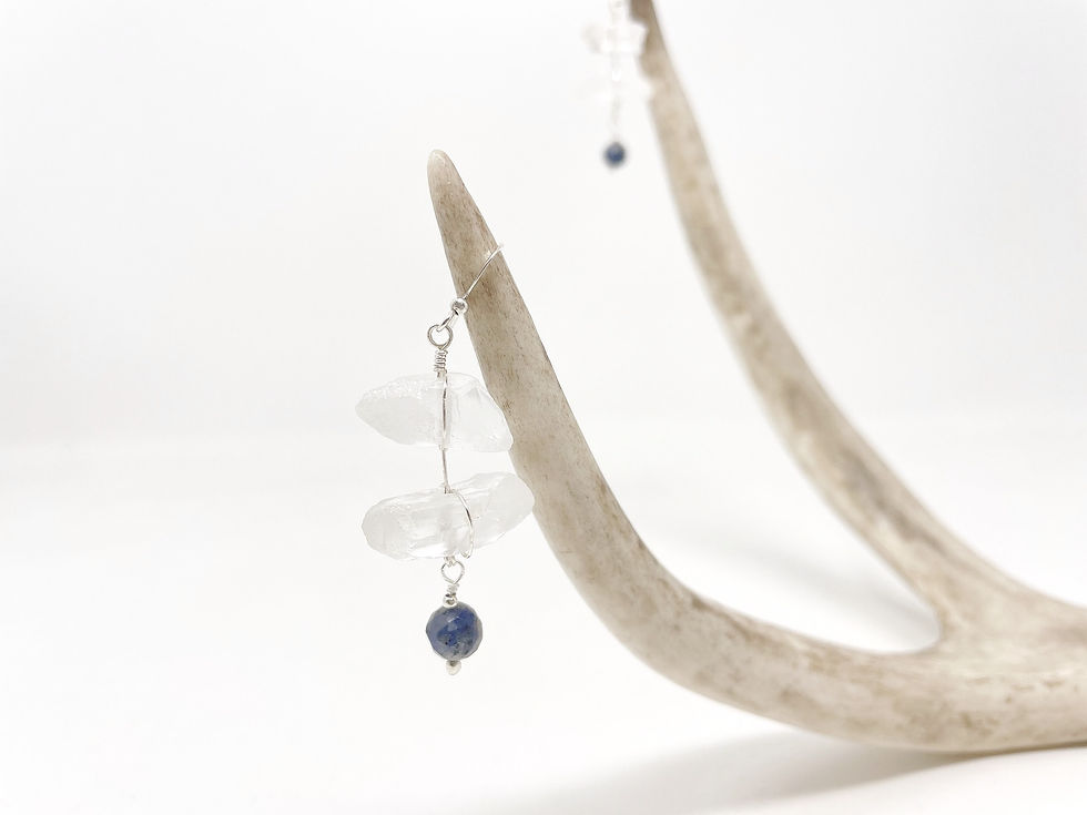 Thumbnail: Double Quartz Earrings