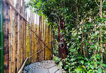 In'Spir Eco Retreat - Douche extérieure - Glamping Tautira Tahiti