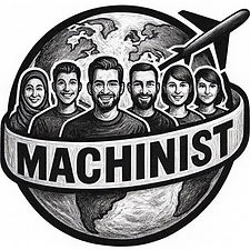 The Machinists Club logo - global community for machinists by Tony Gunn