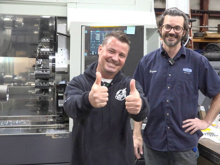 Tony Gunn visiting American machine shops highlighting US manufacturing excellence