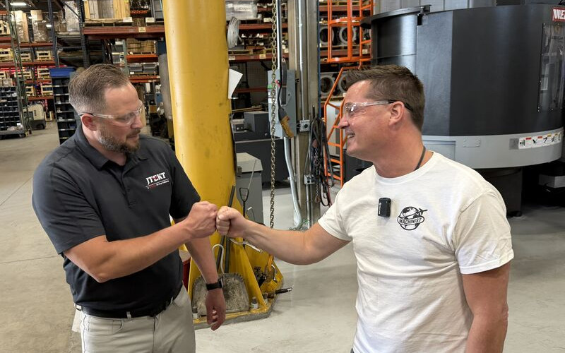 Tony Gunn exploring advanced machining centers across Europe