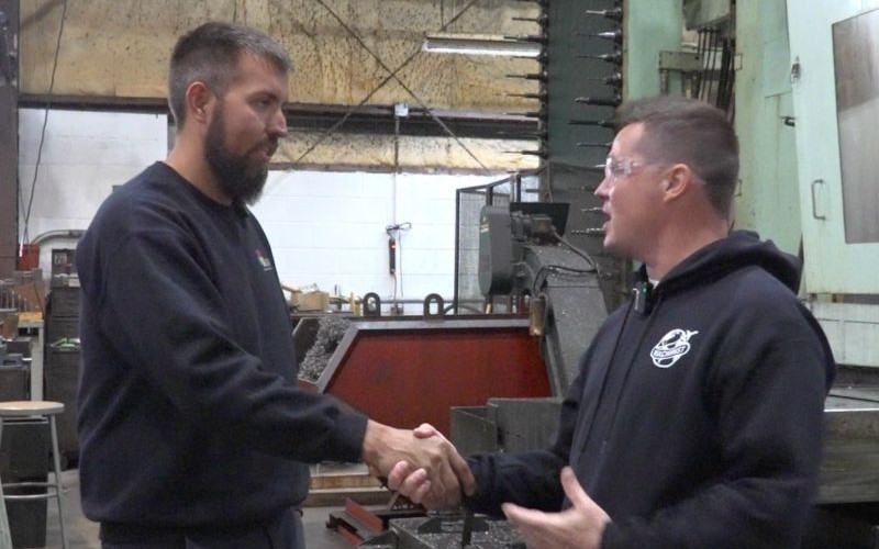 Tony Gunn visiting American machine shops highlighting US manufacturing excellence
