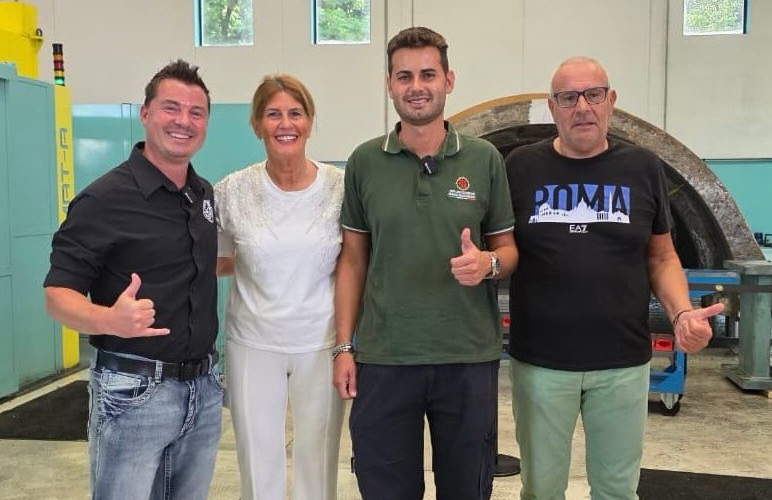 Tony Gunn exploring industrial coolant innovation in Italian machine shops