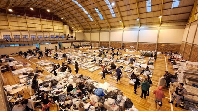 alojamento desabrigados porto alegre Ginasio Poliesportivo foto Ascom SEL.jpg