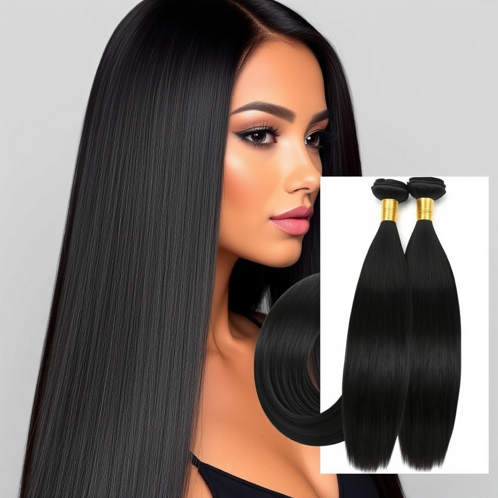 10A CAMBODIAN STRAIGHT HAIR EXTENTION BUNDLES