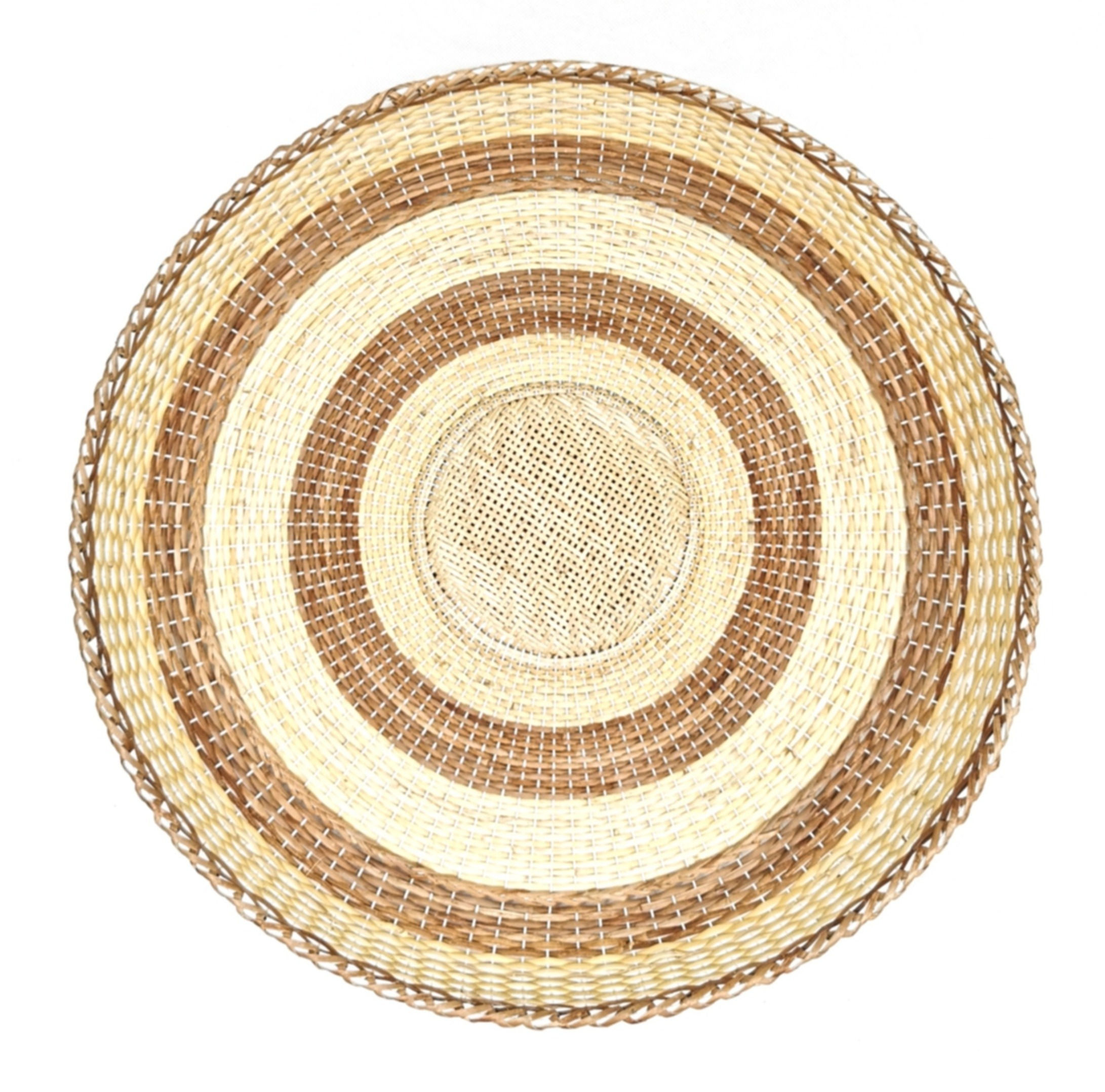 Rattan Fan Tray 17" (line)