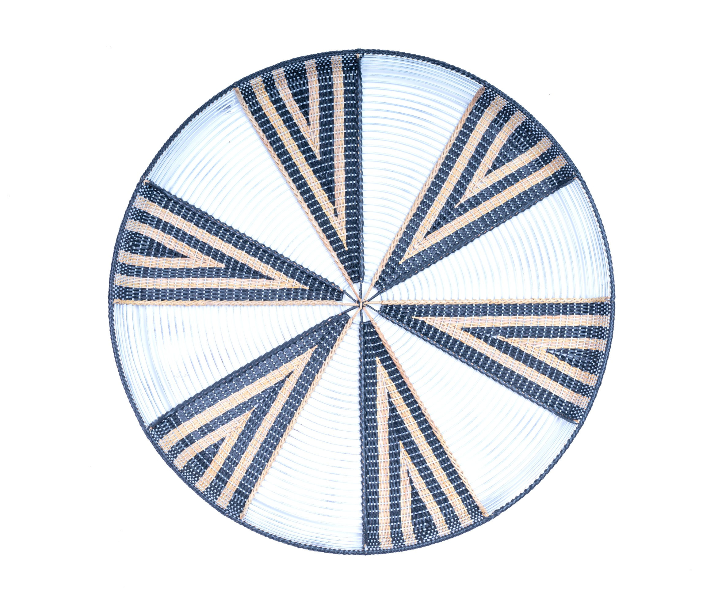 Rattan Fan Tray 27" Mix