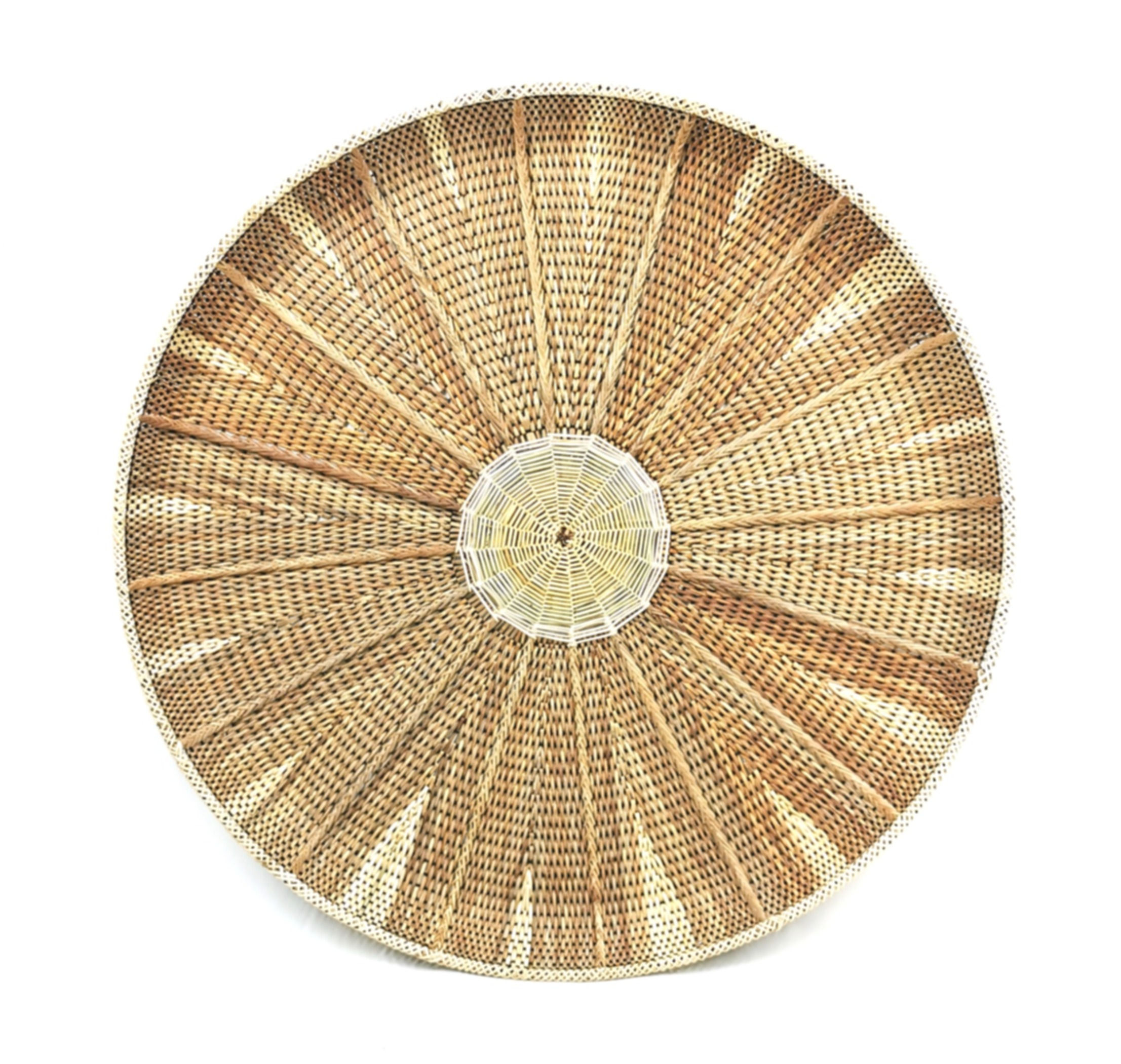 Rattan Fan Tray 27"