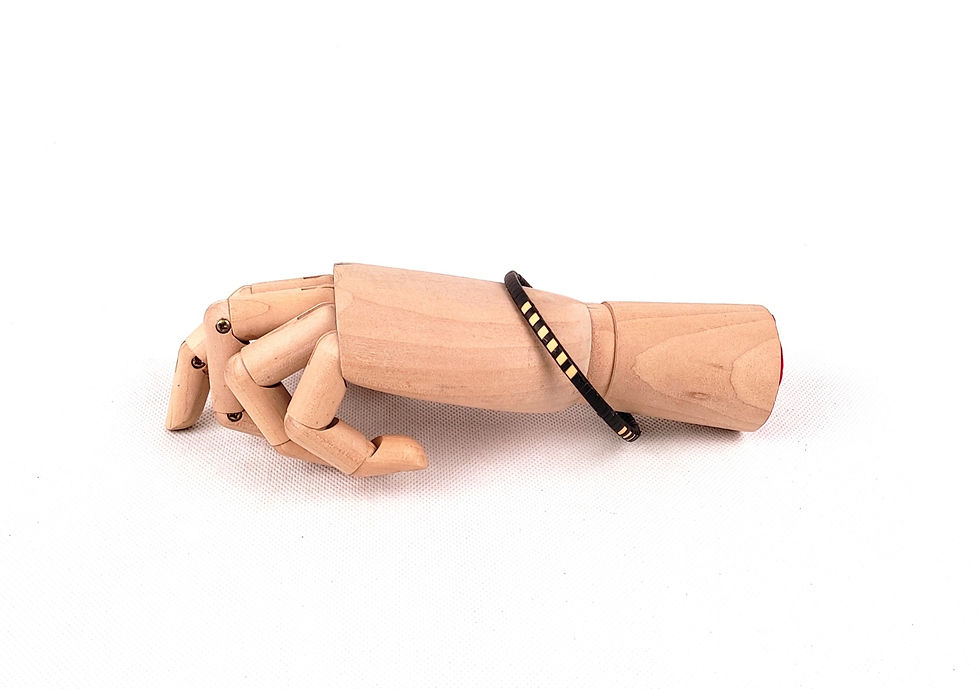 Imej kecil: Bangles Rattan (Black & Natural)