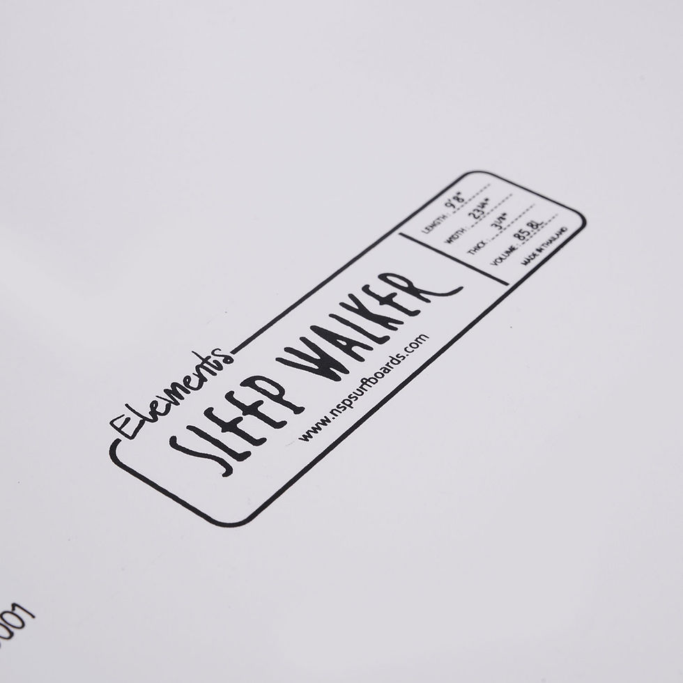 Thumbnail: NSP Sleep Walker 9'6" Longboard Surfboard - White