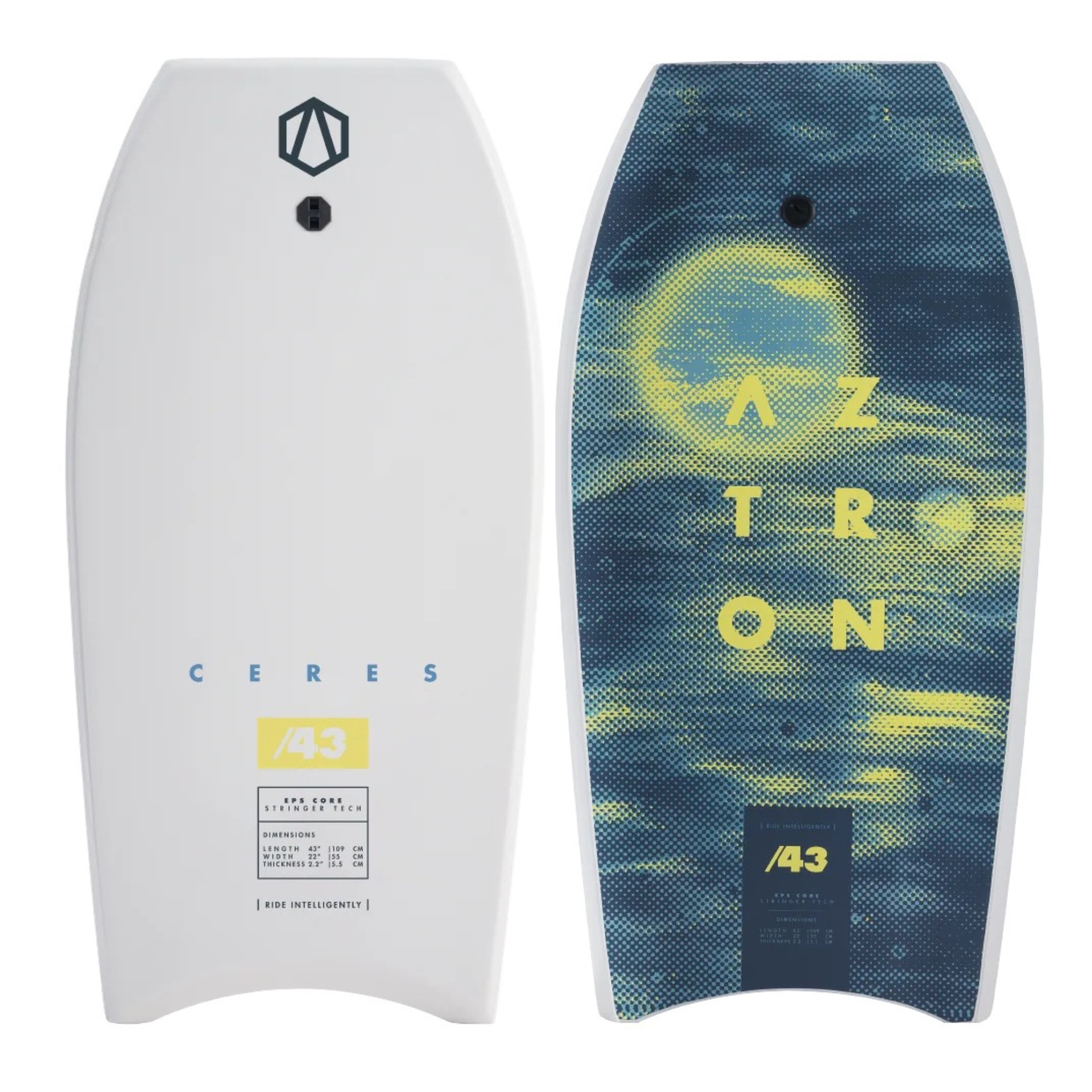 Aztron Ceres Bodyboard 43" (with Coil Leash)
