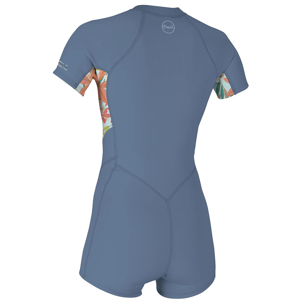 Thumbnail: O'Neill Bahia 2/1mm Spring S/S Womens Front Zip Shorty Wetsuit