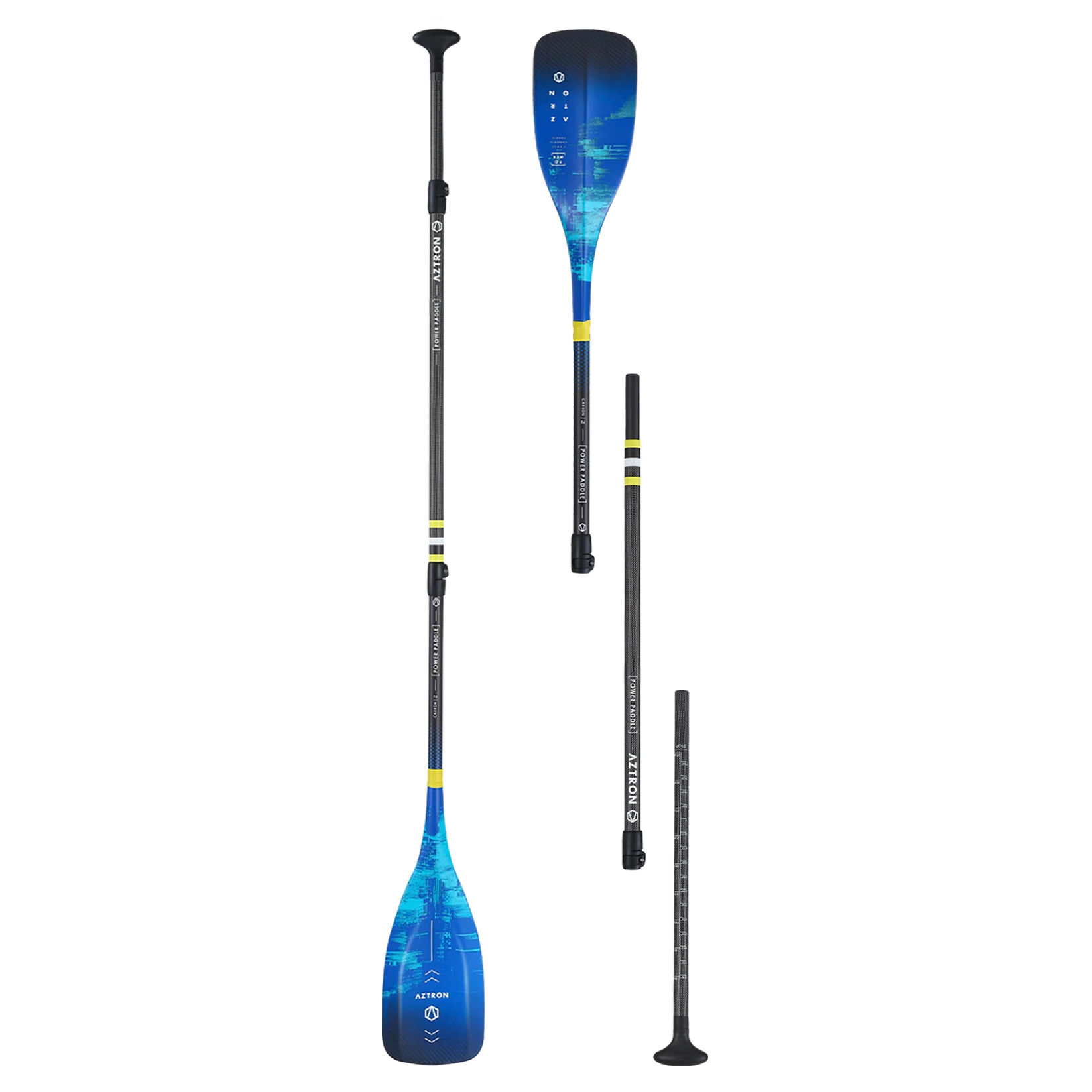 Aztron Power 3 Part Adjustable Carbon 70 Race Paddle