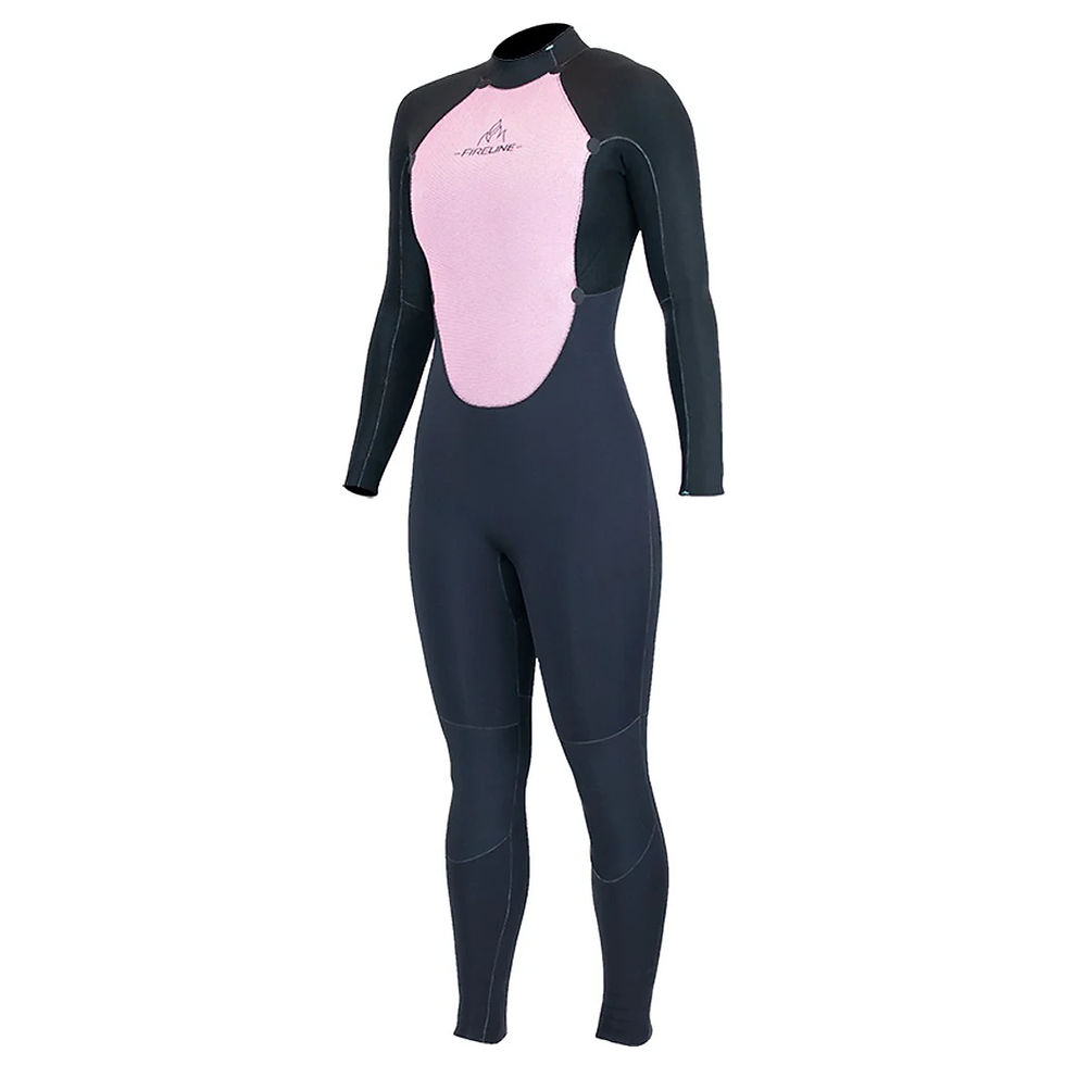 Thumbnail: alder stealth 4/3mm womens back zip wetsuit inside out
