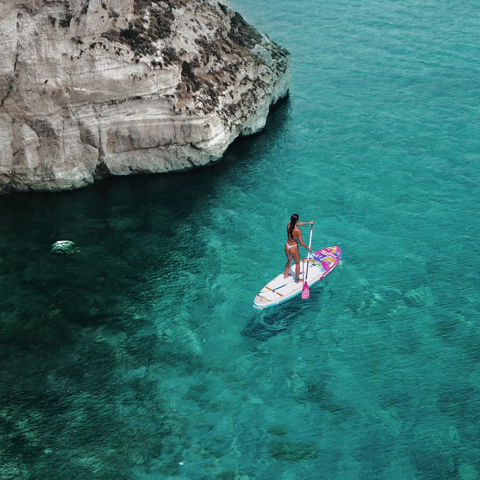 Thumbnail: Aztron Lunar 3 9'9" All-Round Inflatable SUP Birds Eye view