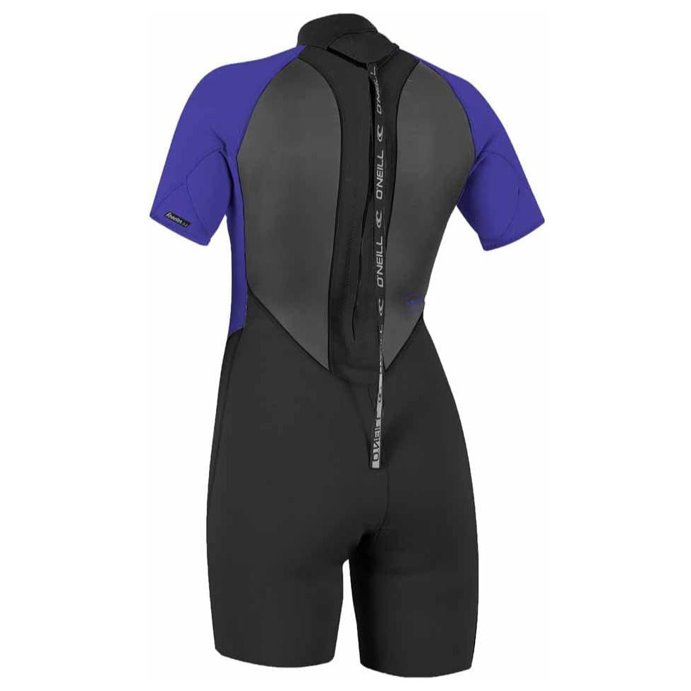 Thumbnail: O'neill Womens Reactor Shorty Black/Cobalt Back View