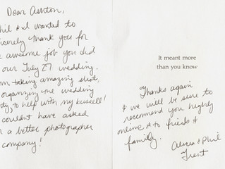 Sincere Thank You To The Wedding Photographer