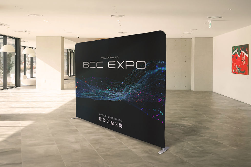 Close-up view of eco-friendly banner material with natural fibres