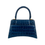 Thumbnail: Balenciaga Hourglass Small Handbag - Crocodile Texture - Deep Blue - Back View