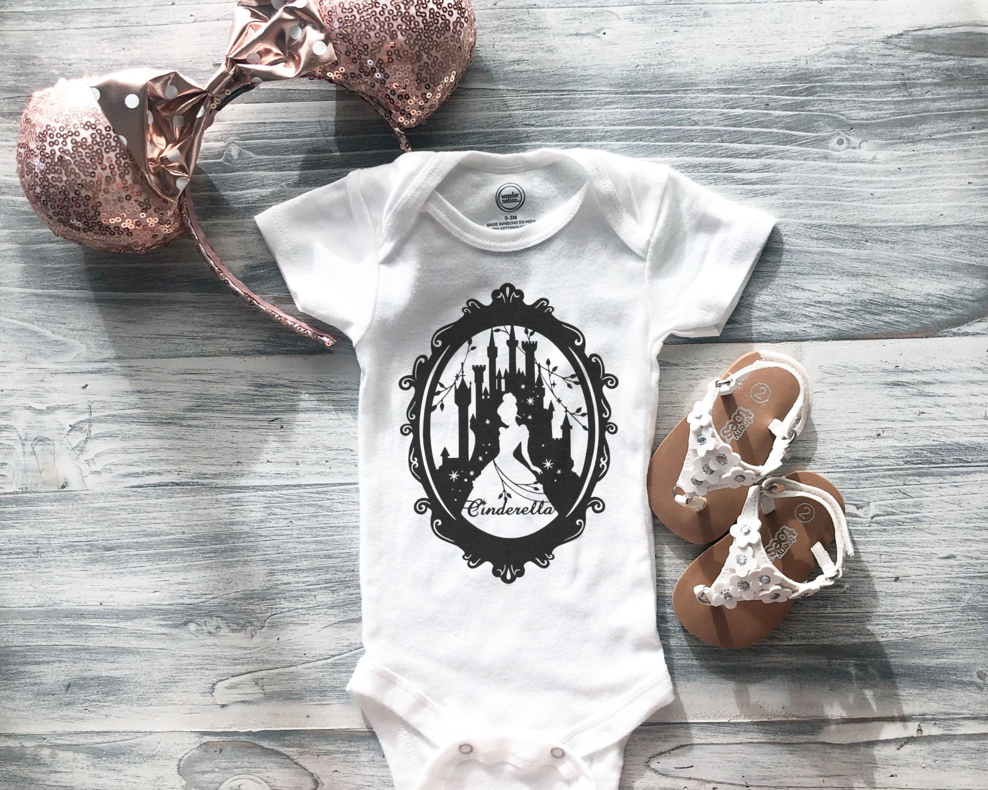 Cinderella Onesie | cinderella Bodysuit | Cinderellas castle Toddler Tshirt