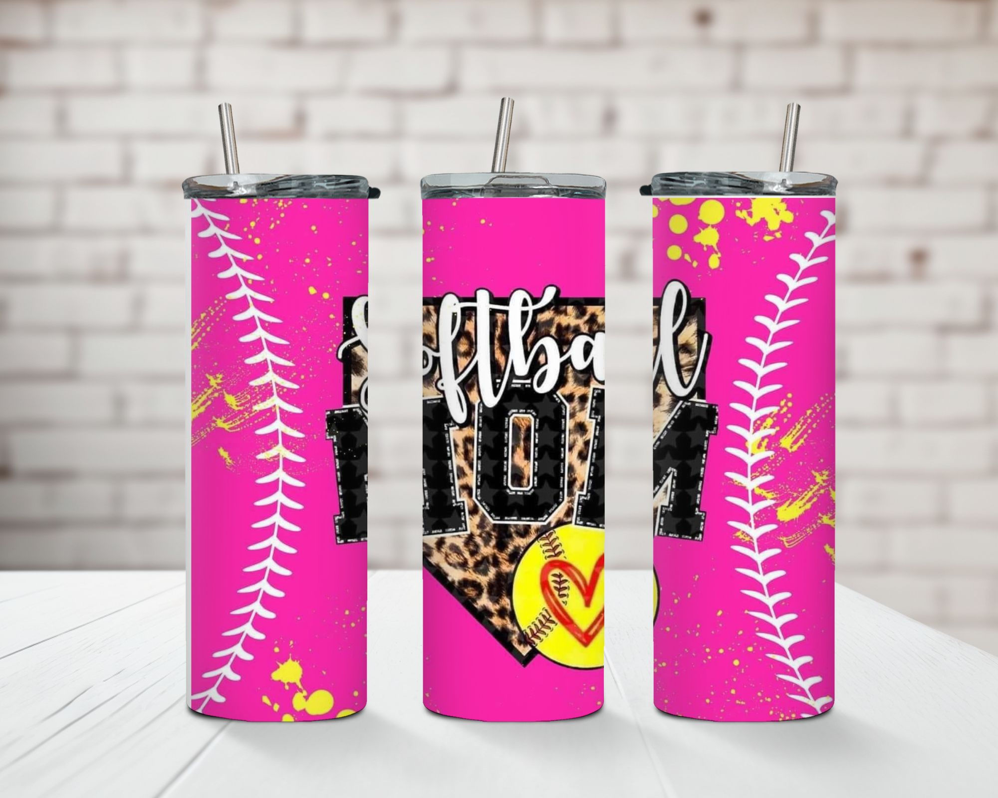 Softball Mom Tumbler | 20 oz Skinny Mom Tumbler