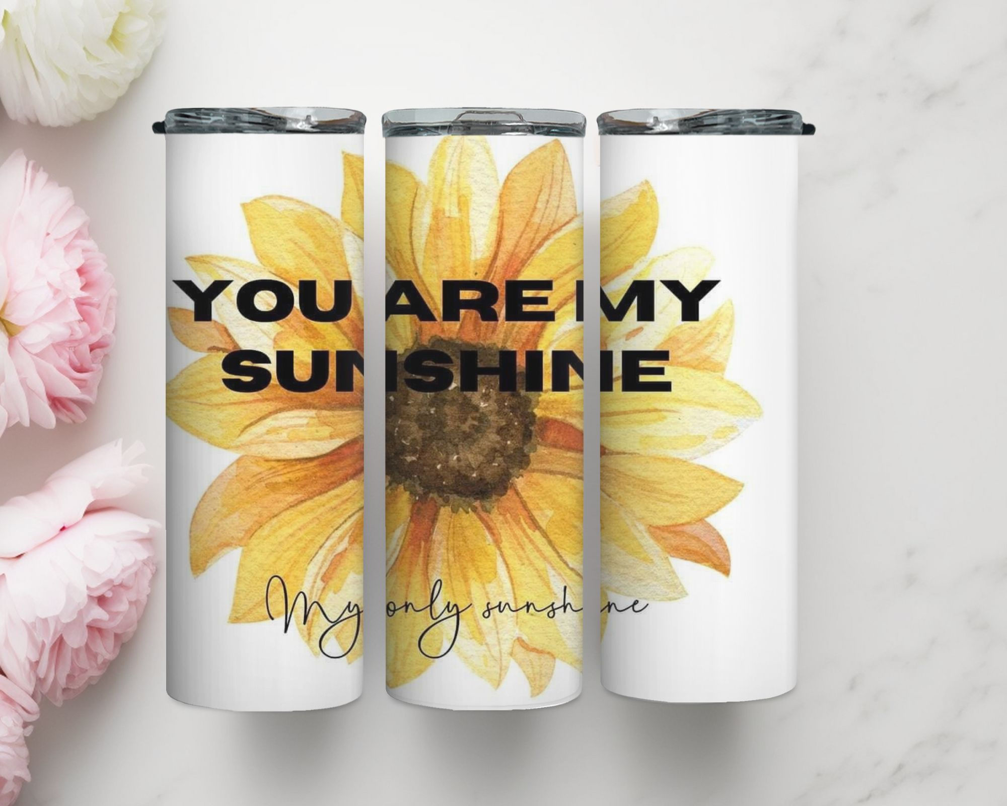 You are my sunshine sunflower 20 fl oz tumbler