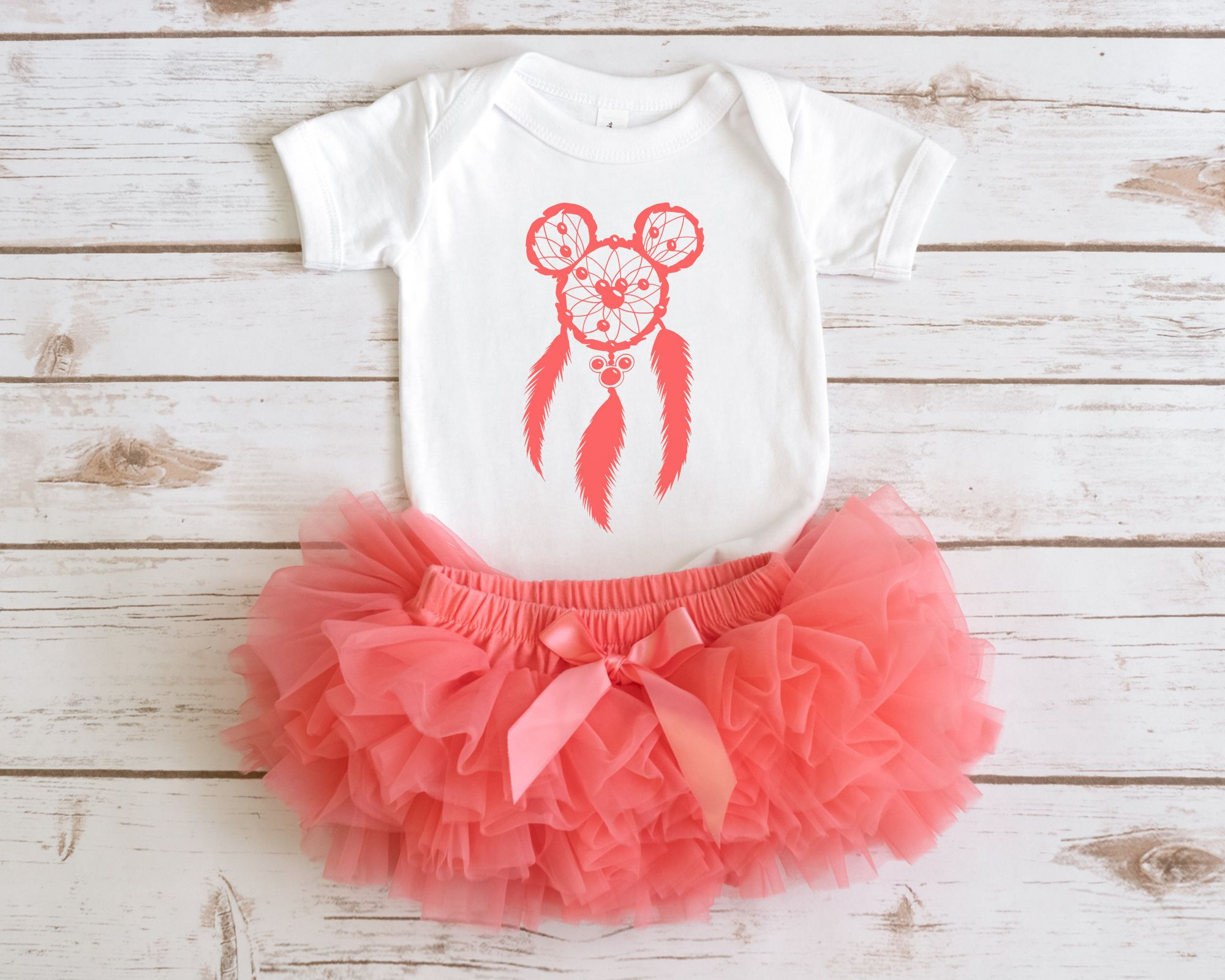 Mickey Mouse Dreamcatcher Onesie | Dreamcatcher Bodysuit | Disney Toddler Tshirt