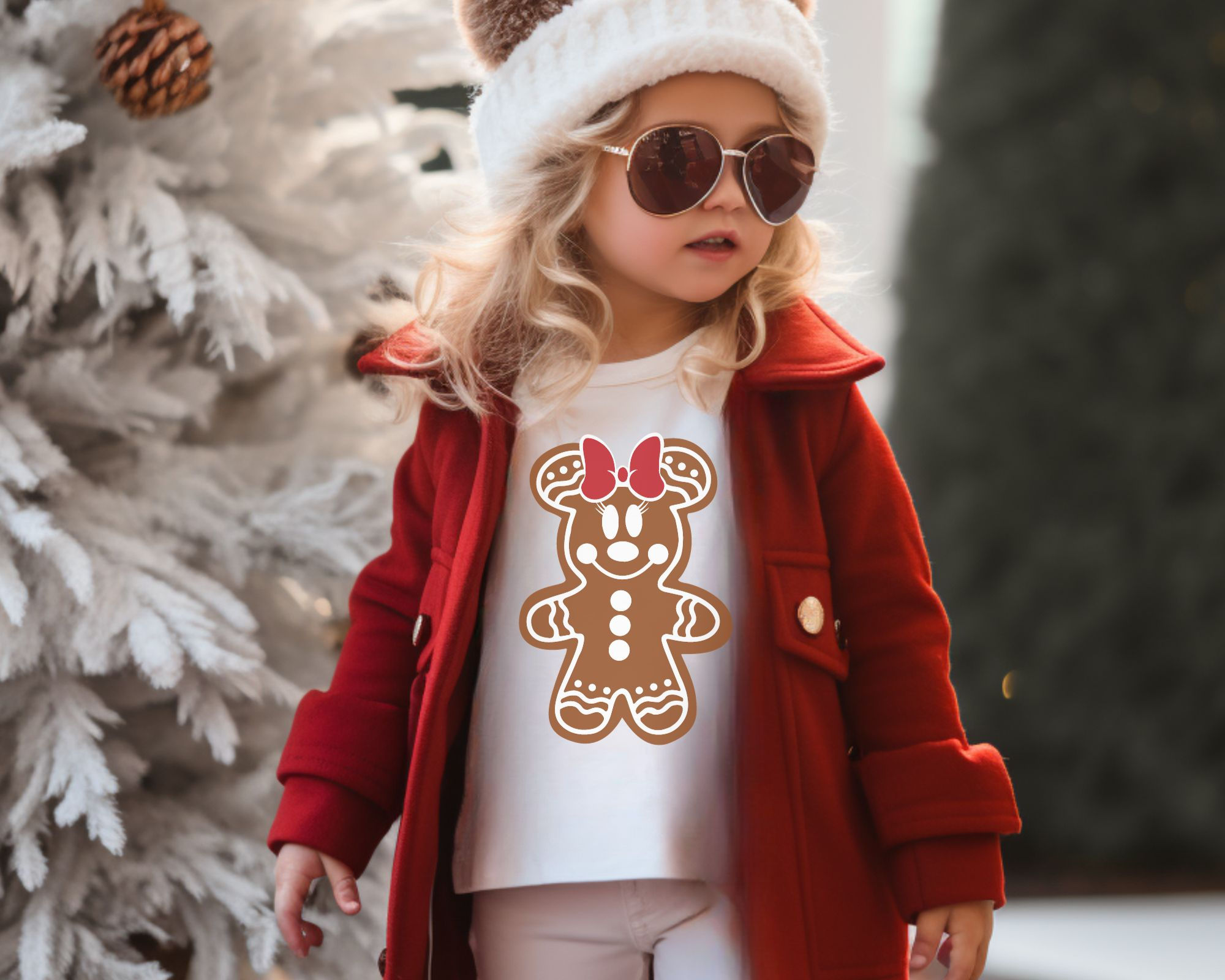 Gingerbread Minnie Mouse Onesie | Disney Family Christmas Vacation Bodysuit
