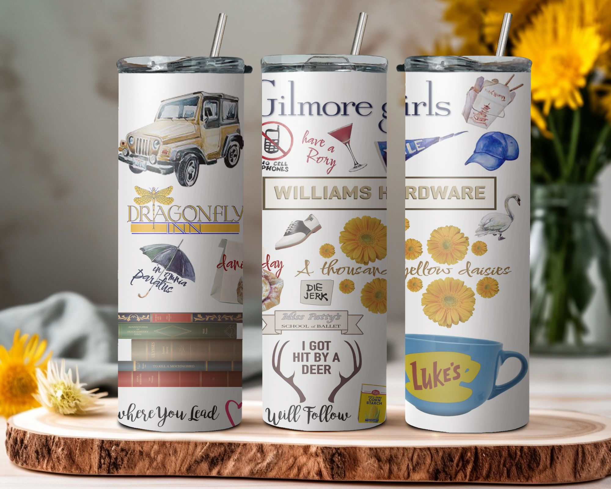 Gilmore girls 20 ounce skinny tumbler,20 ounce skinny tumbler