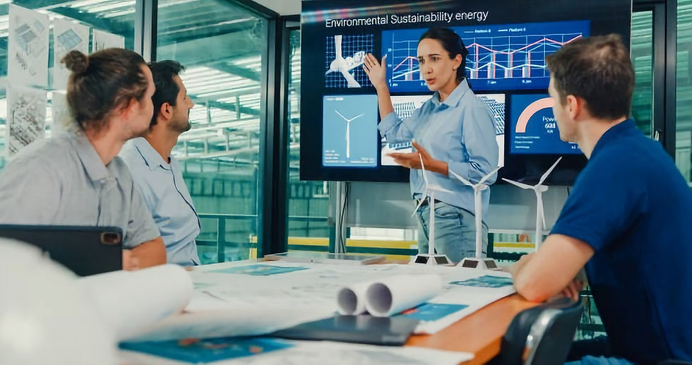 Engineering and sustainable manufacturing plant concept
