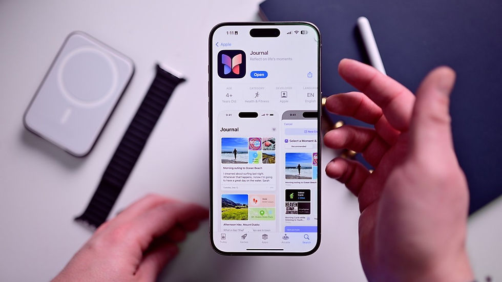 Person using smart phone