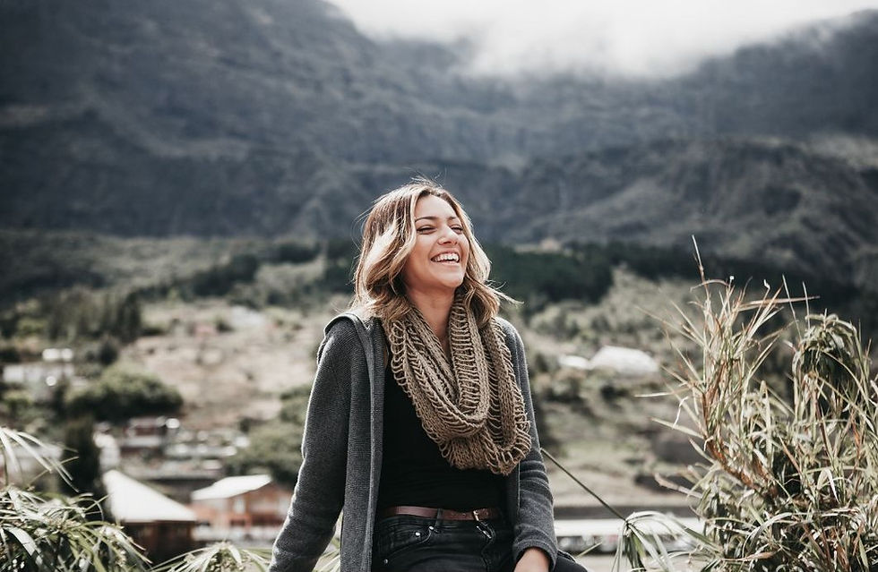 photo of a happy woman