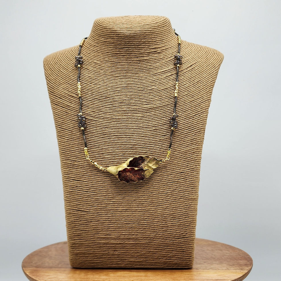 Thumbnail: Folded Leaf Necklace