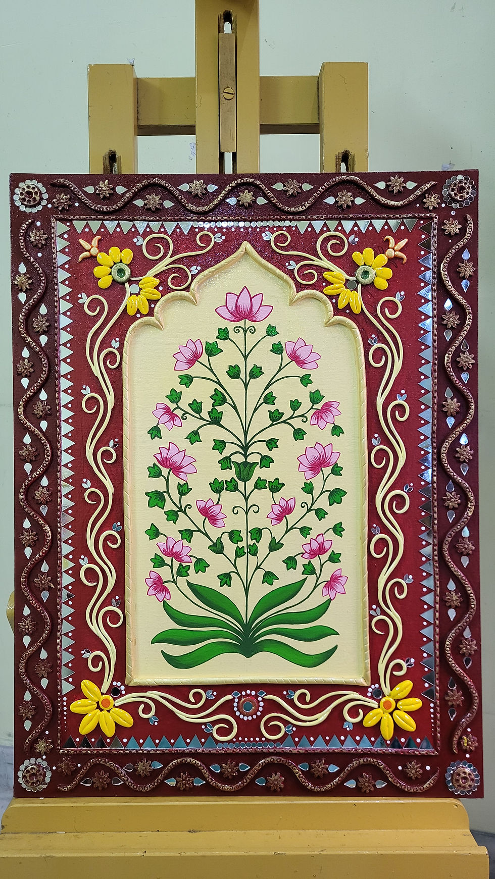Thumbnail: Kalamkari Jharokha Painting 