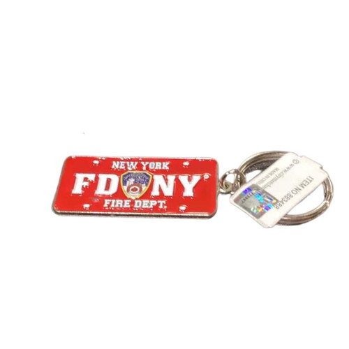 FDNY Mini License Plate Keychain nycfm
