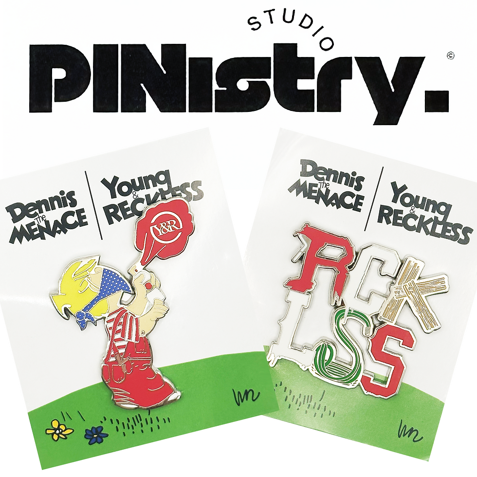 Dennis the Menace x Young & Reckless "Tag" Pin Set