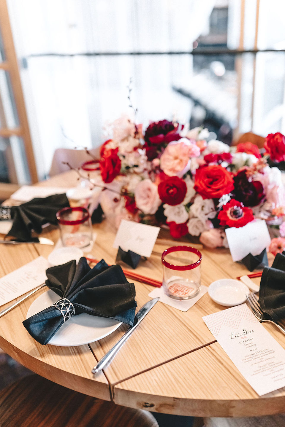 Wedding reception at Morimoto Asia