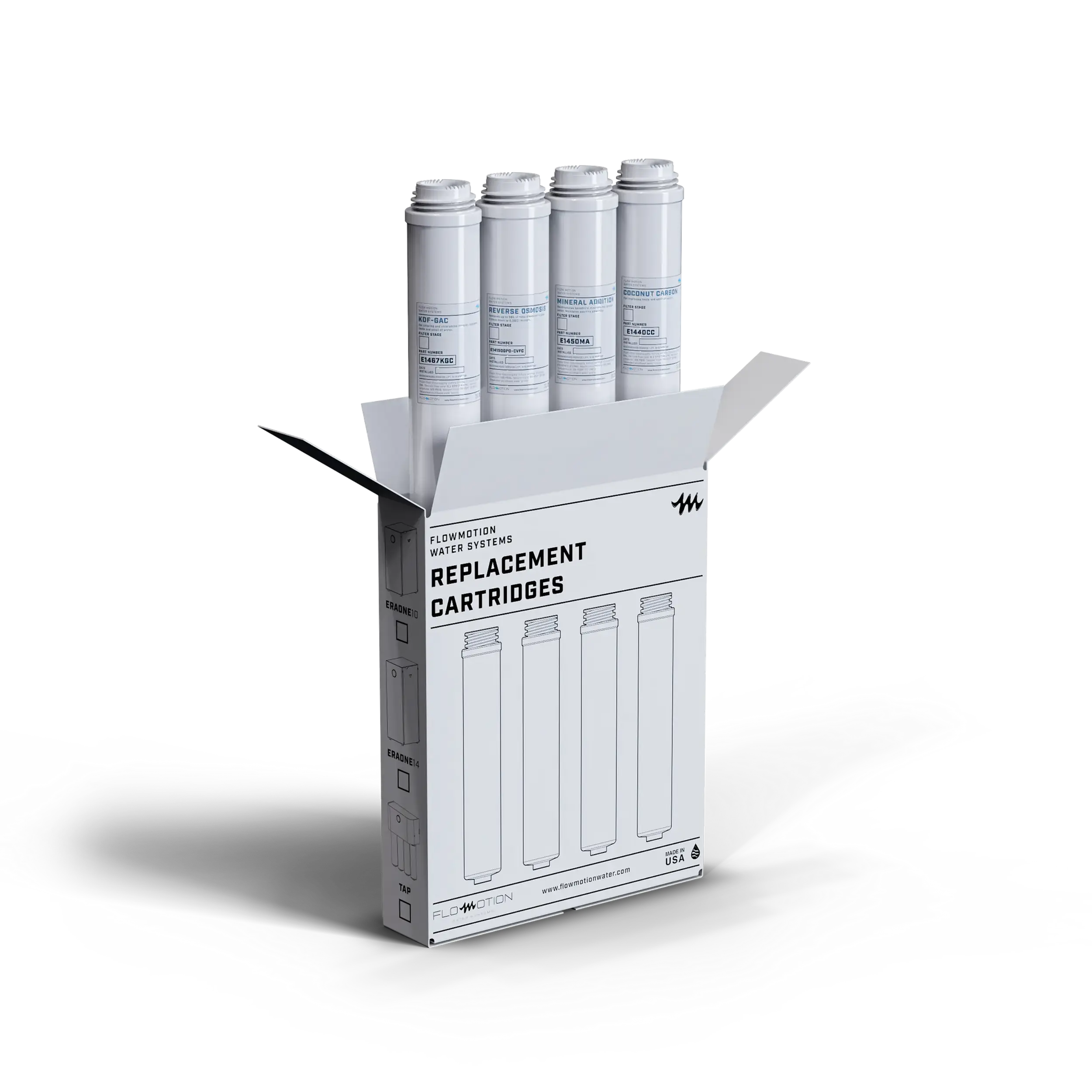 TAP RO 4 Stage Replacement FIlter Kit With Box